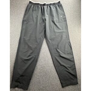 Fabletics Mens Jogger Pants Size XXL Black Comfort Waist Wicking Anti Stink W38